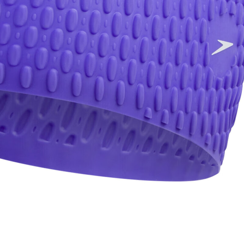 Шапочка для плавания Speedo Adult Silicone Bubble Cap, комфортная, водонепроницаемая, с защитой ушей, модная, фиолетовая