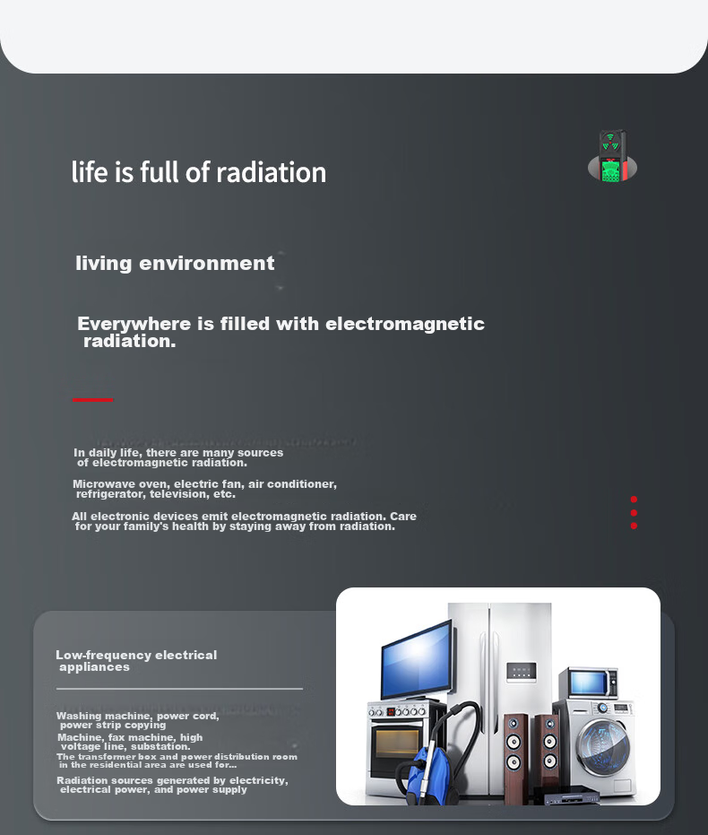 DELIXI ELECTRIC Electromagnetic Radiation Tester, High-Frequency DI504A, Home-Use Electromagnetic Field Radiation Detector 7