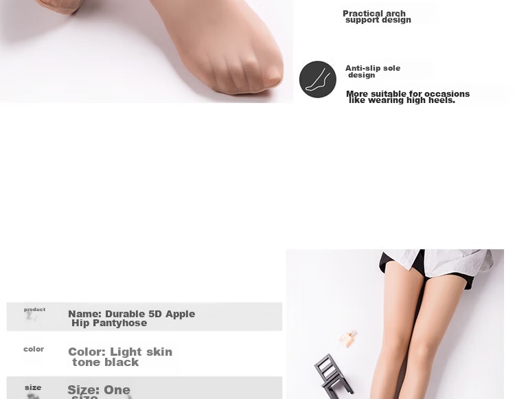 Afandi Silk Stockings for Women, Ultra-Thin, 2-Pack, Seamless, Apple-Shaped Buttocks, Lycra, Cuttable, Velvet Pantyhose 8