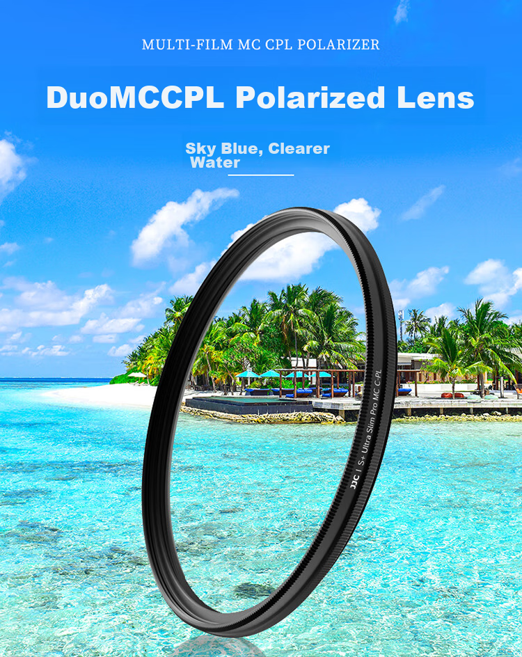 JJC S+CPL Polarizing Filter 40.5mm, Suitable for Sony 16-50, 28-60, ZV-E10L, ZVE-10M2, ZVE-10 Second Generation, A7C2, A6400 Cameras 3