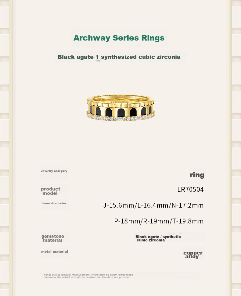 LOLA ROSE Arch Gate Series Rings for Women, Couples Birthday Gift for Girlfriend, Wife, Or Best Friend 7
