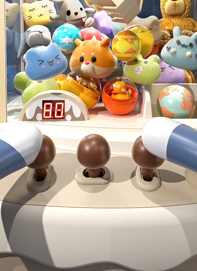 AoZhiJia Children's Toy, for Girls Aged 3-6, Birthday Gift, Claw Machine, Pretend Play, Oversized Plush Toy, Capsule Machine 10