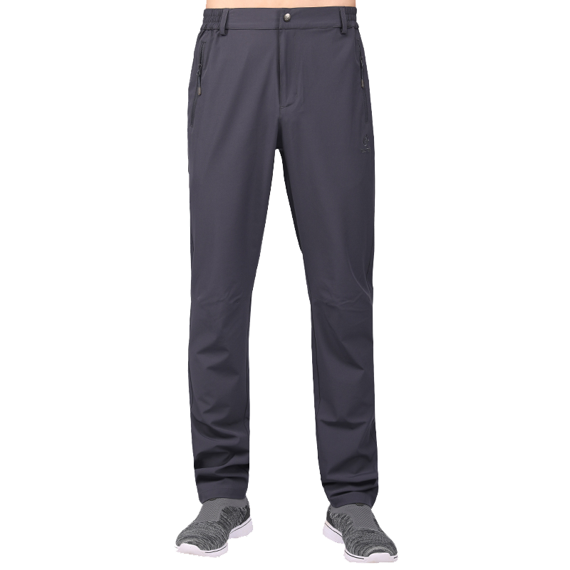 TECTOP Quick-Dry Pants Outdoor Stretch Breathable Fast-Drying Hiking Pants Men's Rock Gray 3XL