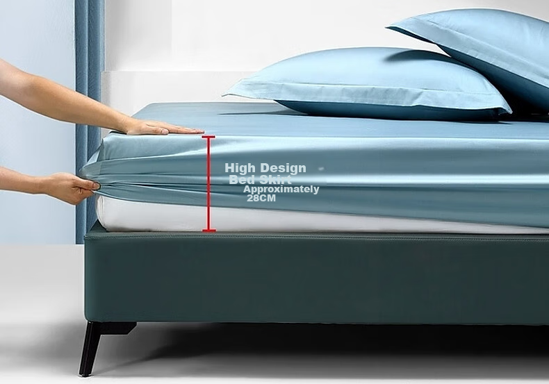 Shuixingjiafang Cotton Bed Sheet, 100% Pure Cotton, 60-Count Long-Staple Cotton, Satin Bedspread, Single Piece Bed Cover, Dust-Proof Mattress Cover, 180x200 16