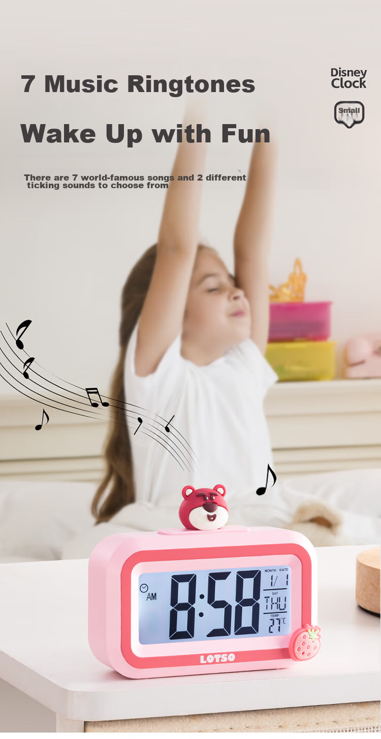 Disney Electronic Alarm Clock Timer Smart Alarm Clock for Children, Elementary School Students' Wake-Up Device, Boys' Study Supplies, Time Management Tool, Graduation Gift - San Yan Zai 10