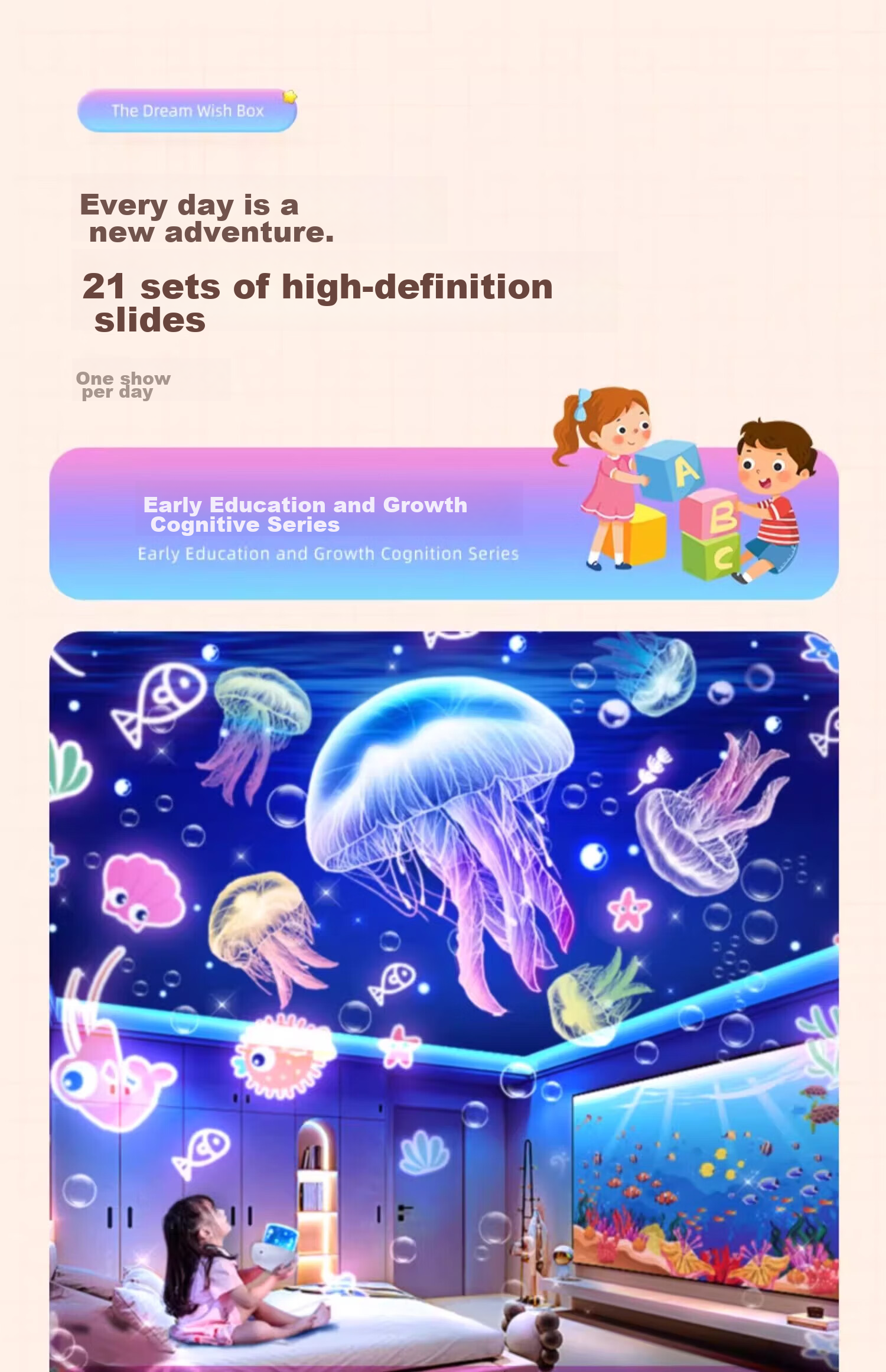 Xifeng Starry Sky Projection Lamp, Night Light, Bedroom Atmosphere Lamp, Children's Projector, Birthday Gift for Girls, High-End 6