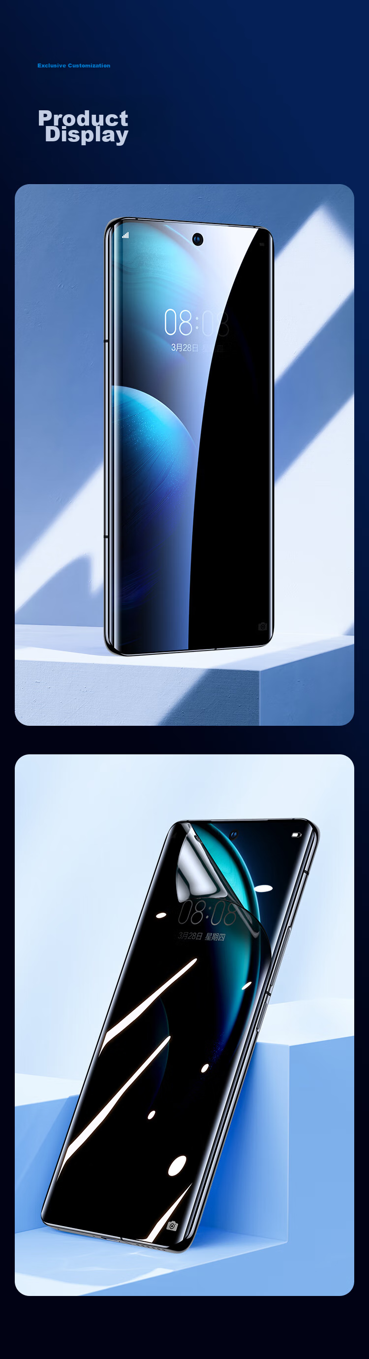 BIAZE [Privacy Screen Protector 2 Pieces] for Vivo X100/Pro/SPro Hydrogel Soft Film X90/Pro/s Phone Screen Protector Non-Tempered Anti-Peeping HD Full-Screen Anti-Fingerprint JM892 12