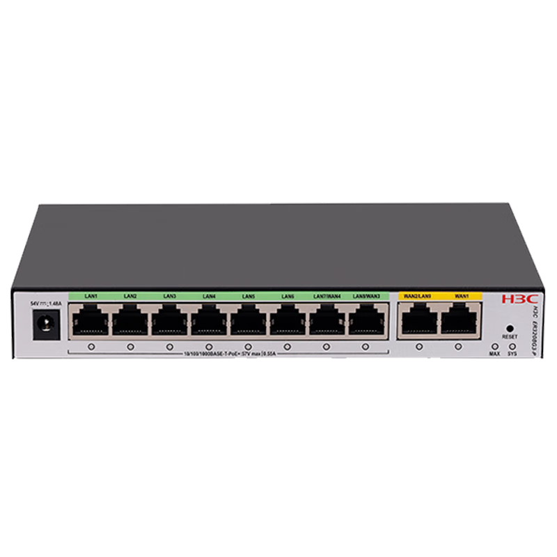 H3C 8-Port Full Gigabit POE Gateway All-In Device, Enterprise-Level Router AC Controller, with Machine 200 POE75W/dual WAN Port, ER3208G3-P
