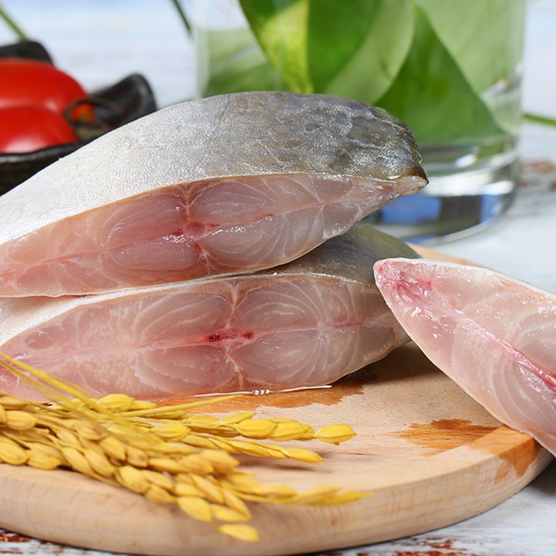 翔泰冷冻二去金鲳鱼礼盒2斤2条净重免处理生鲜鱼类海鲜水产