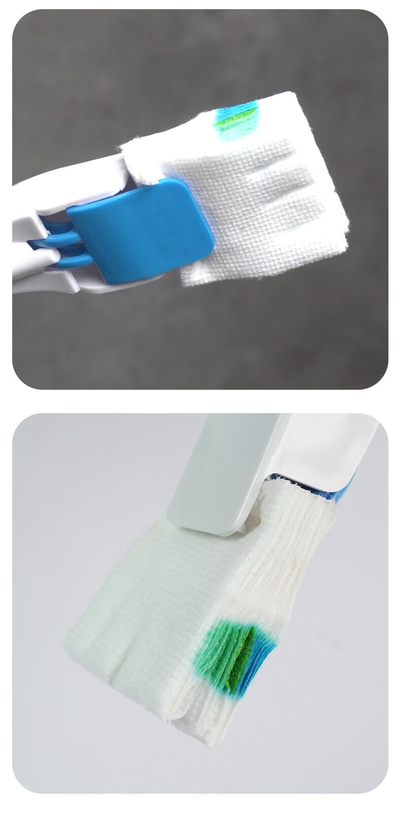 Lansaisi Disposable Toilet Brush Replacement Head, No Dead Angle Cleaning Tool, Water-Soluble, Disposable, 3-Pack Refill Pack 2