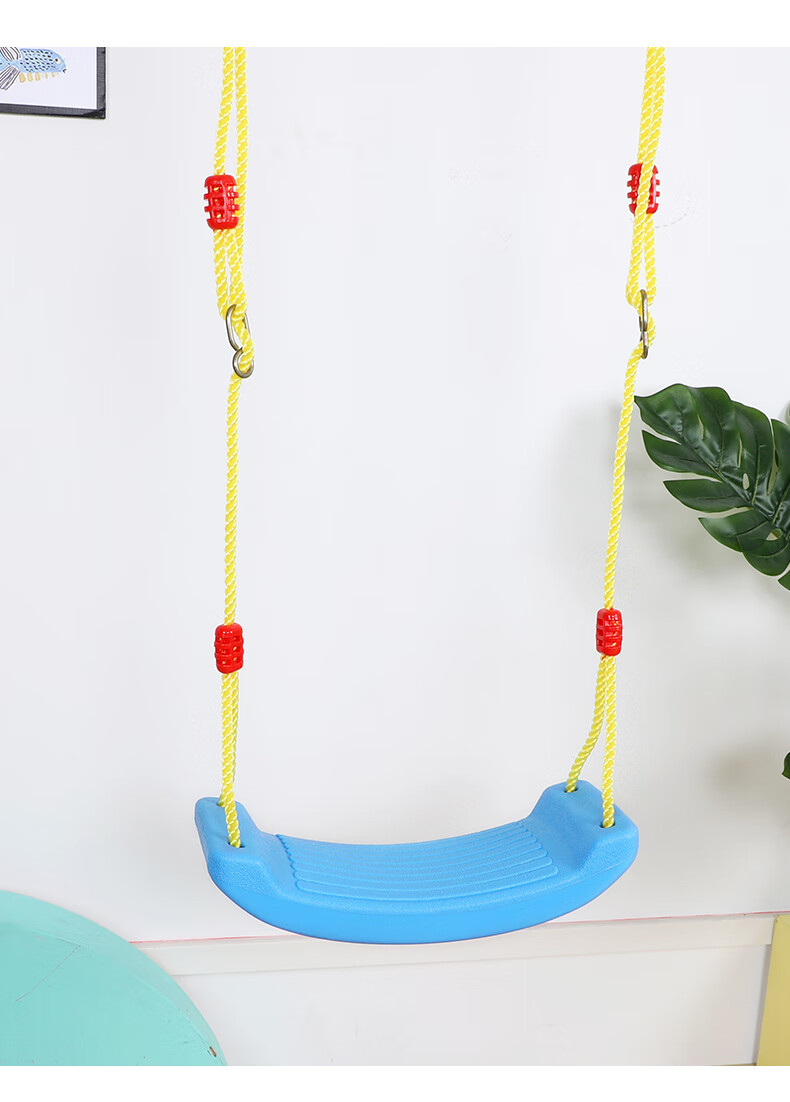 Hongdeng Children's Swing Board for Home Indoor And Outdoor Use, Baby Kids Swinging Playset, Blue Flexible Board, Birthday And New Year Gift 14