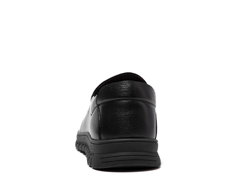 Aokang Leather Shoes for Men, Business Casual Slip-On Comfortable Daily Simple Driving Casual Leather Shoes, Black, Size 42 16