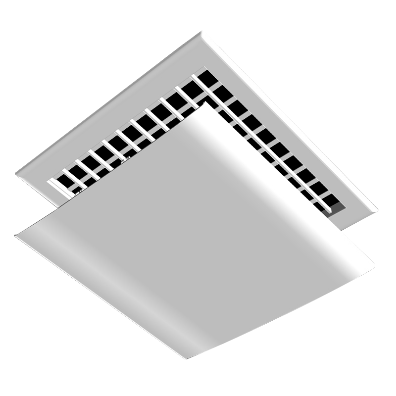 XIAOHUANGHOU Central Air Conditioning Wind Deflector, Office Duct Ceiling Unit Square Air Outlet Guide Plate, Anti-Direct Blowing Shield Baffle