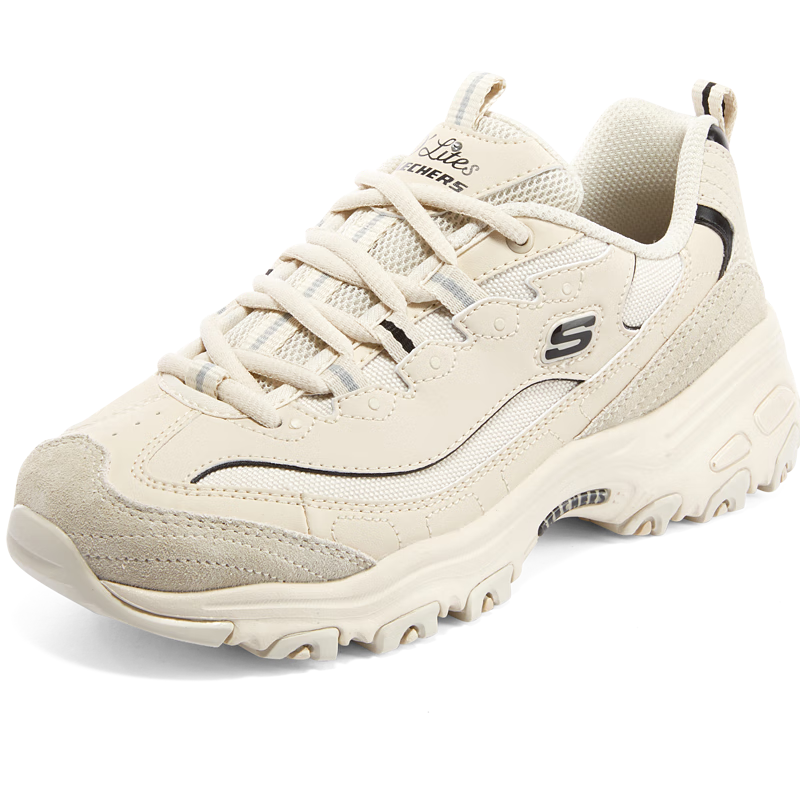 Skechers Moka Bear Morandi Light-Colored Sneakers, Women's Dad Shoes, 896145