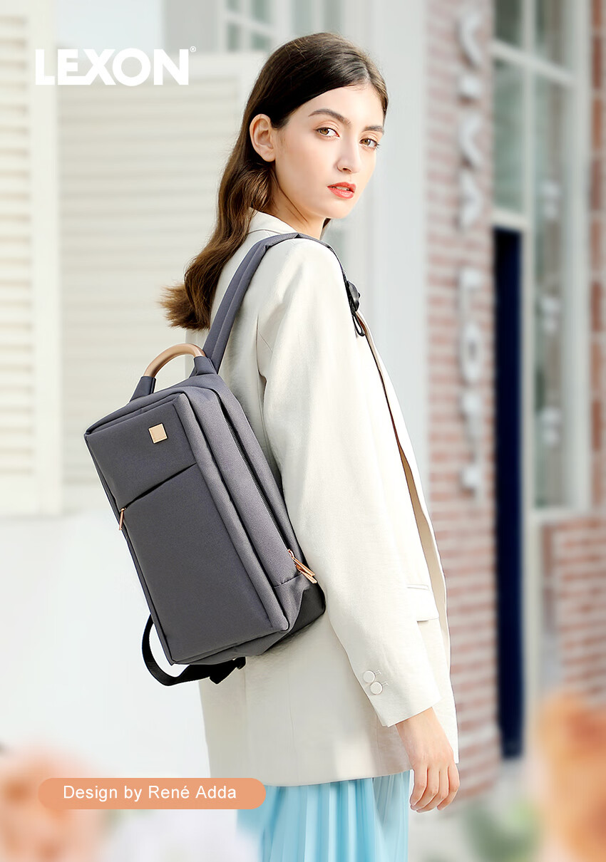 LEXON Women's Fashion Casual Backpack, Business Laptop Bag, Travel Bag, Bordeaux Red 2