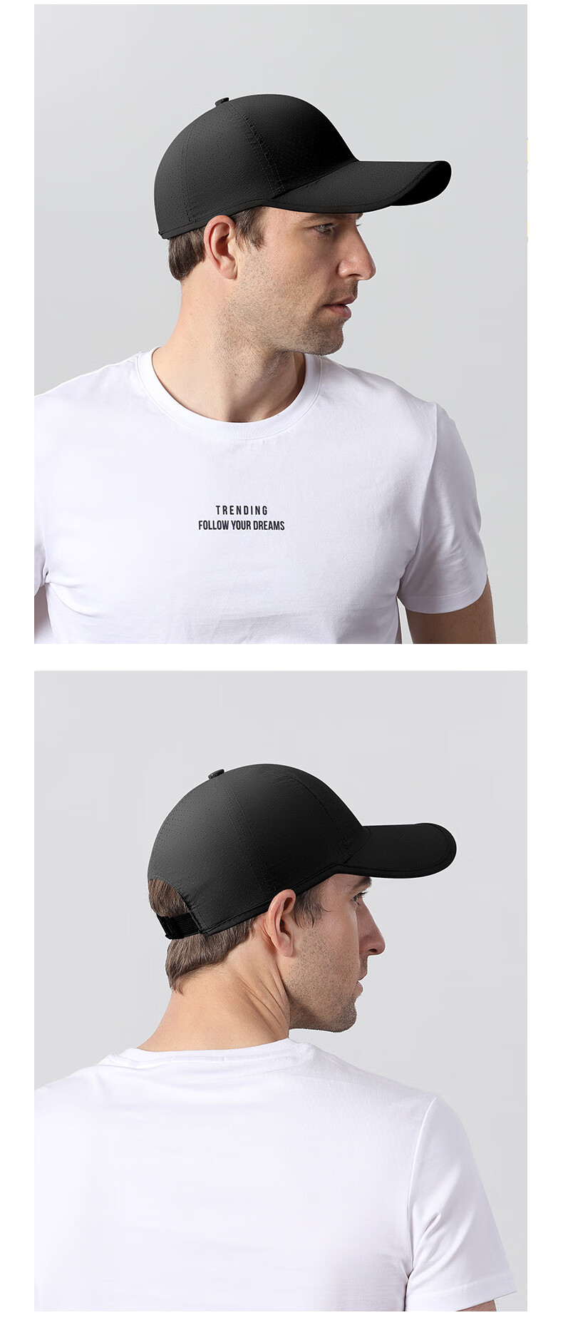 GRGN Men's Summer Lightweight Quick-Dry Baseball Cap, Outdoor Sun Protection, Casual Fishing Hat for Wome 4