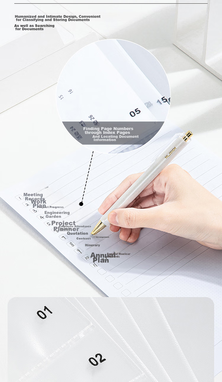 Deli A4/60-Page Document Folder with Transparent Loose-Leaf Pockets for Contract, Voucher And Invoice Management, Office Supplies, Ink Sea Blue NS192 5