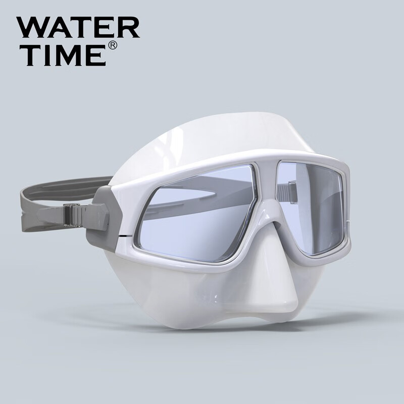 WATERTIME / Shuichuan Diving Mask, Snorkeling Goggles with Integrated Nose Bridge, Swimming Glasses, Anti-Choking Water Equipment, Diving Face Mask