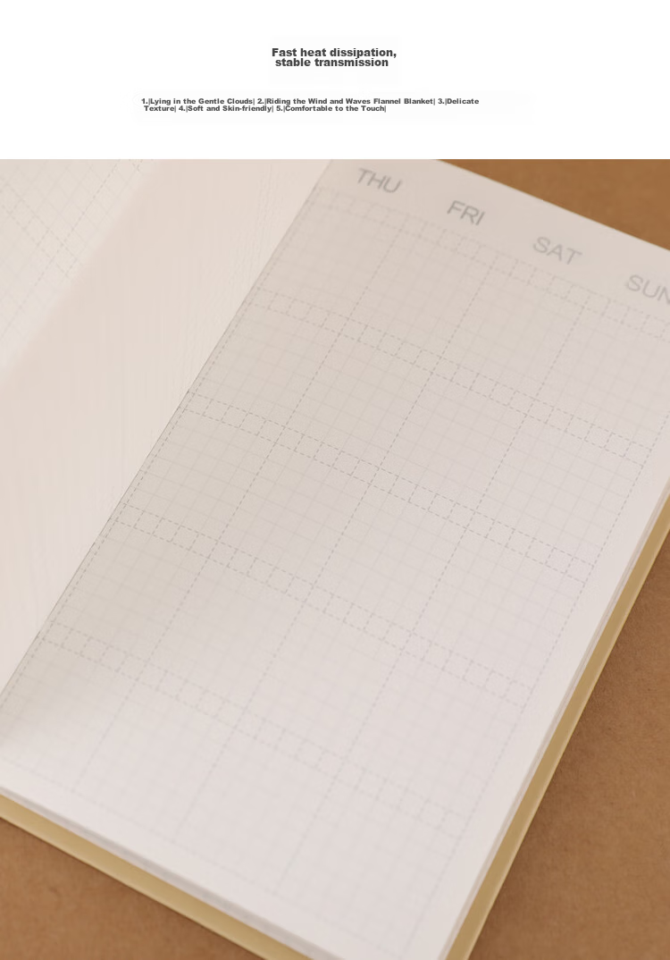 KOKUYO Lightweight Travel Journal Notebook, One Meter New Pure Travel Diary Notebook, Monthly Planner, 40 Sheets Light Brown WSG-DTY40 6
