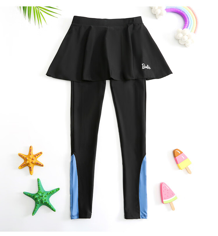 Barbie Sun Protection Two-Piece Swimsuit for Women, Long-Sleeve And Long Pants Professional Conservative Diving Suit Slimming Beach Swimwear 21
