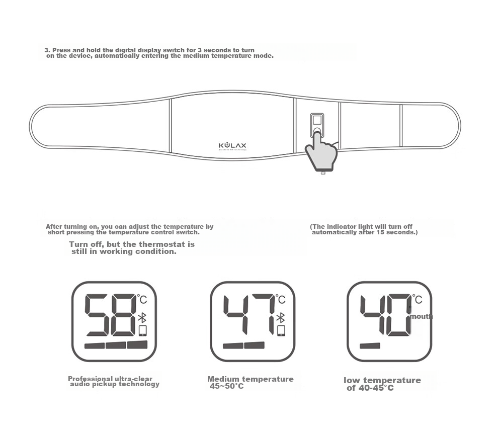 KCOTSON Intelligent Heating Waist Belt, Warmth Therapy, Uterus Warming, Lumbar Muscle Strain Support, Abdominal Warming, Birthday Gift for Girlfriend Or Wife, Teacher's Day Gift 23