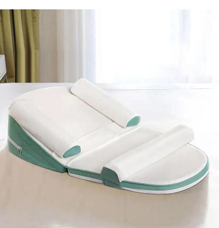 9I9 Baby Anti-Reflux Ramp Pillow, Newborn Breastfeeding Pillow, Auxiliary Feeding Pillow, Light Oxygen Green, 0-36 Months 14