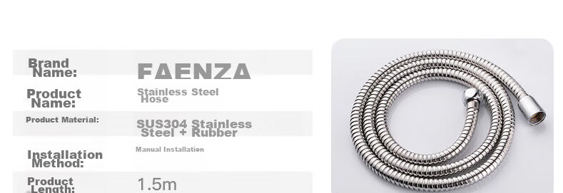 FAENZA Shower Pressure Boosting Handheld Shower Head Set with Two Showerheads And Button Control FE48H201WP-1 14