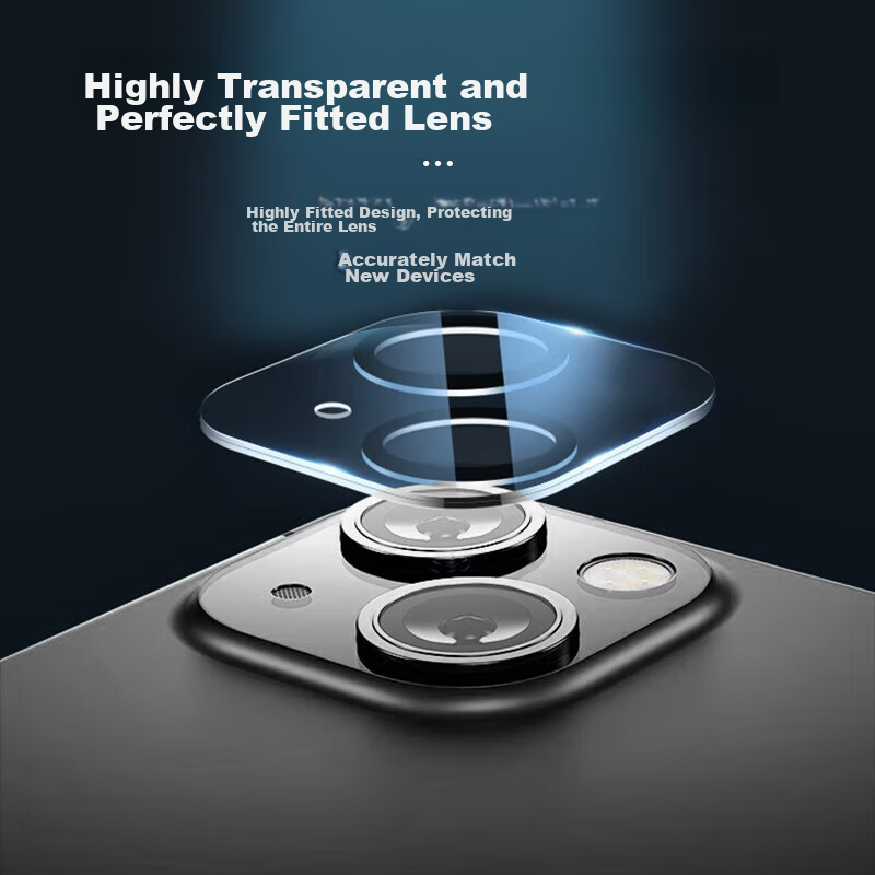 Защитное стекло для камеры ESCAPE для iPhone 15/15 Plus, высокая четкость, защита от падения, износостойкое, закаленное стекло, полное покрытие