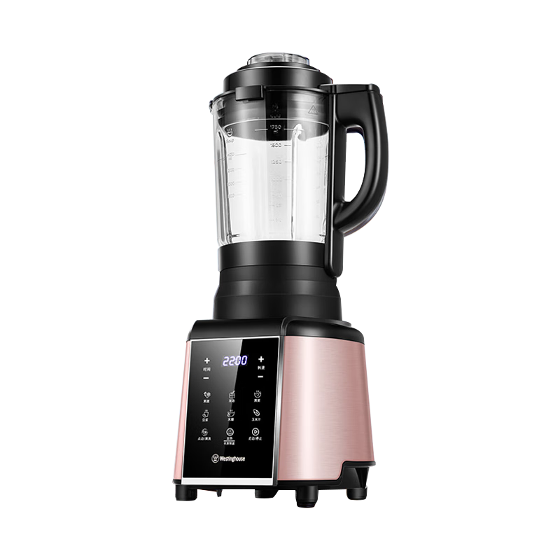 Westinghouse WFB-HS0454 Rose Gold Multifunctional Heated Blender Food Processor with Intelligent Heat Preservation for Home Use