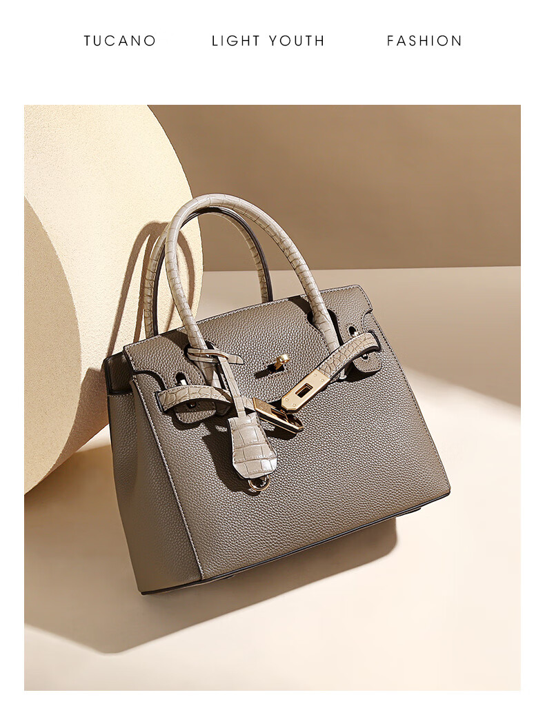 TUCANO 2026 New Women's Leather Handbag Luxury Kelly Shoulder Crossbody Bag Mother's Day Gift 8