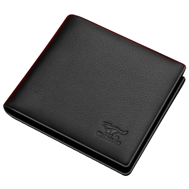 SEPTWOLVES Men's Genuine Leather Wallet Card Holder Clutch Purse Gift for Boyfriend Husband Father Anniversary Birthday Present