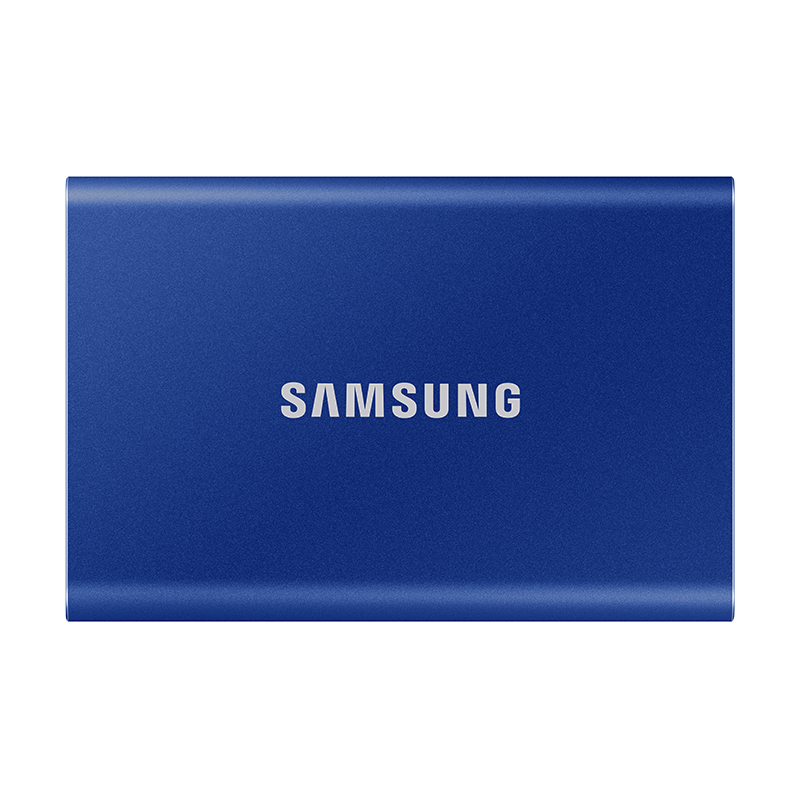 SAMSUNG 2TB Type-C USB 3.2 Portable Solid State Drive (PSSD), T7 Blue, NVMe Transfer Speed 1050MB/s, Direct Phone Connection to Mac Mini External