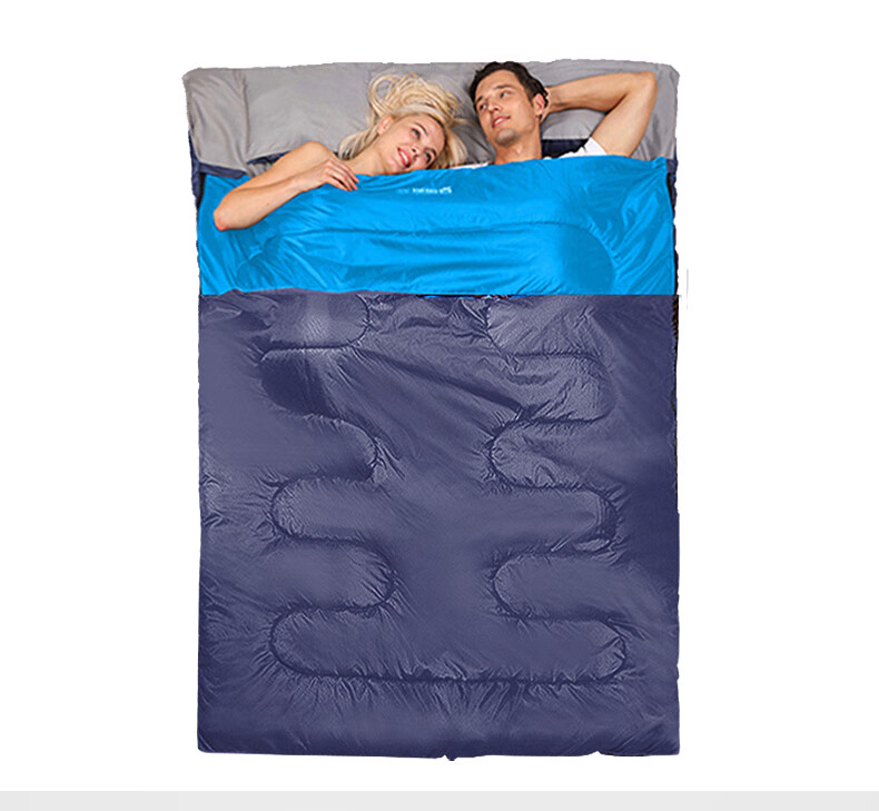 TAN XIAN ZHE Outdoor Two-Person Sleeping Bag, Adult Sleeping Bag for Spring, Autumn And Winter, Warm Sleeping Bag, Couple's Sleeping Bag, Detachable 6