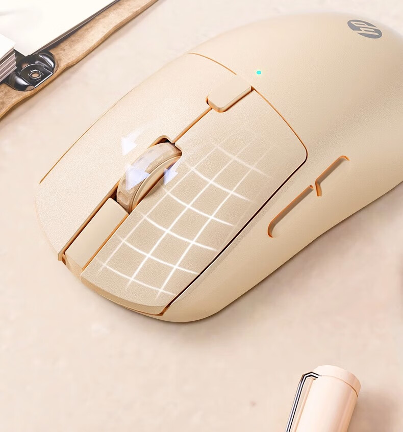HP M23G2 Dual-Mode Wireless Mouse in Milk Tea Color, Lightweight at 65g with Wired/wireless dual-mode connection, Type-C charging, 10000 DPI adjustable driver, ergonomic desig 18