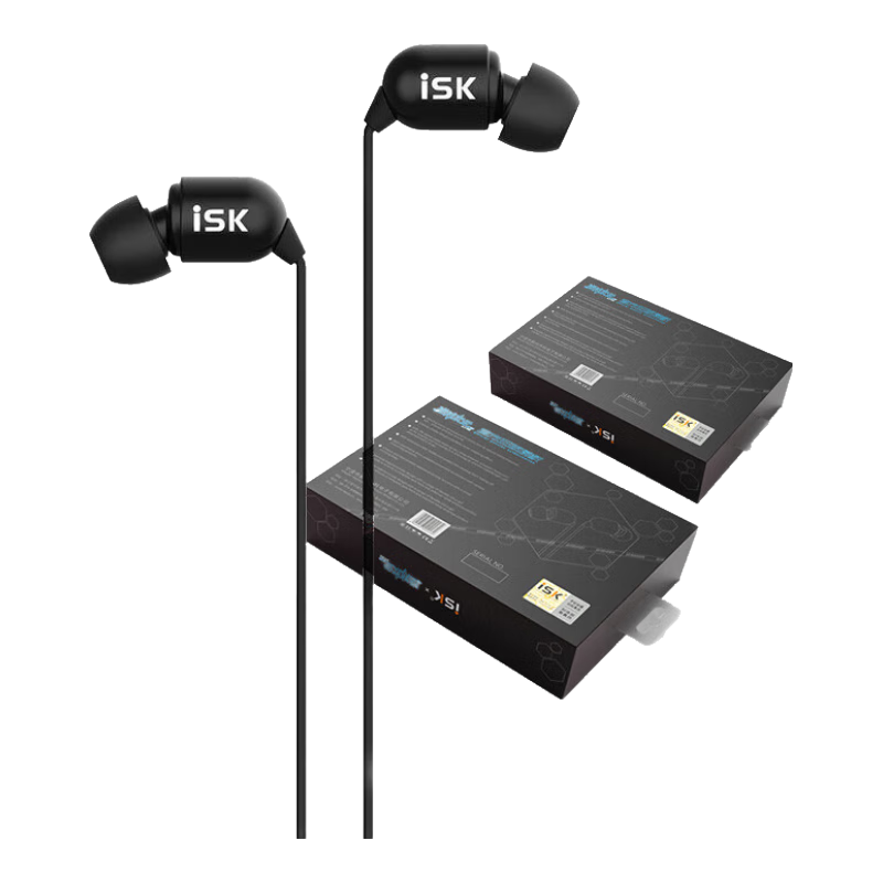 ISK SEM5i In-Ear Professional Monitoring Headphones for Mobile Phones And Computers with High-Quality Sound Card, Live Streaming, Singing, Recording, Monitoring Ears, Music Gaming, Watching TV Shows, Earbuds with 3-Meter Long Cable