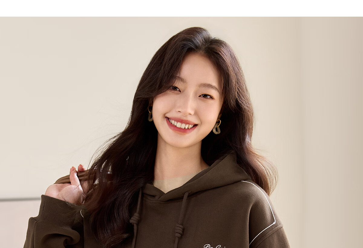 PinCai Fleece-Lined Sweatshirt for Women, Loose Drawstring Hoodie, Autumn And Winter Fleece-Lined Thickened Solid Color Jacket P144W2001 29