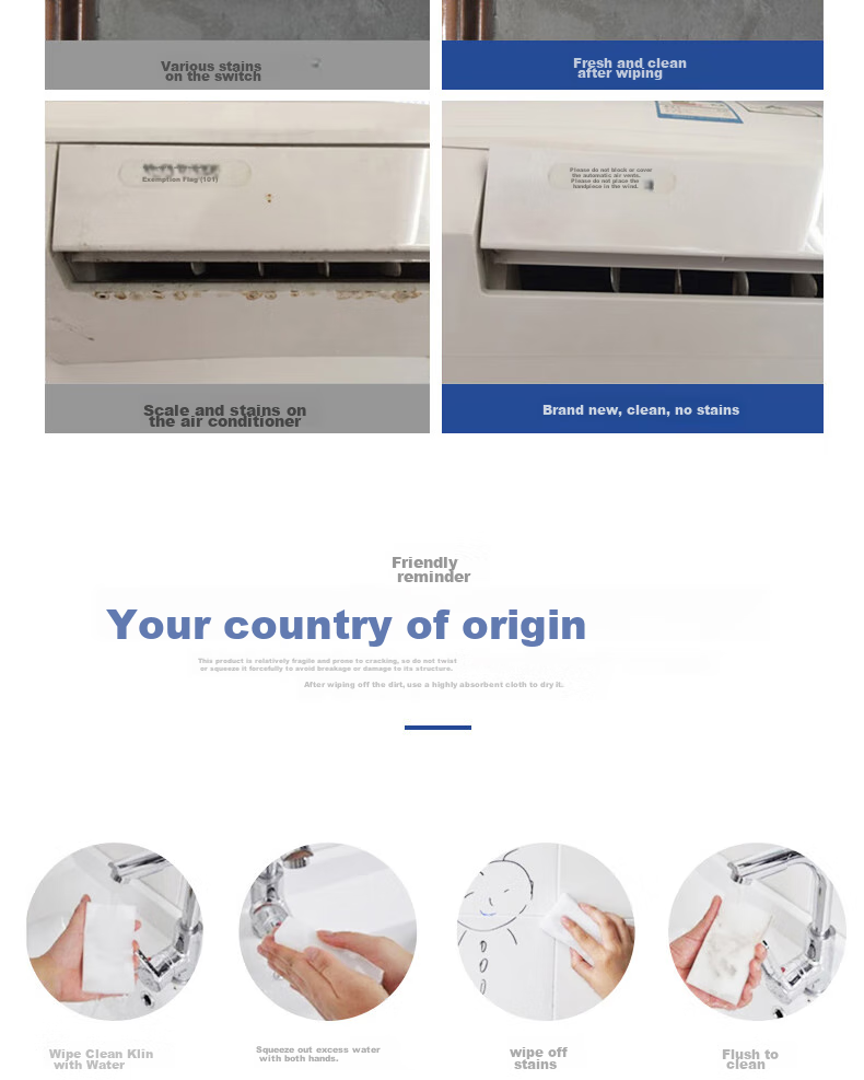 Kelinlai Cleaning Cloth Magic Eraser for Kitchen And Bathroom Furniture Stain Removal Nano Sponge Wipes 18 Pieces Bulk Pack C-11 8