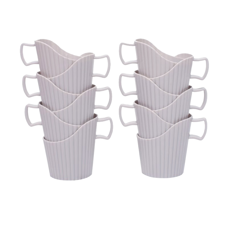 Baijie Disposable Paper Cup Holder, Thickened, 12-Pack, Office Tea Cup Insulated Cup Holder Base, Plastic Cup Sleeve, Paper Cup Stand