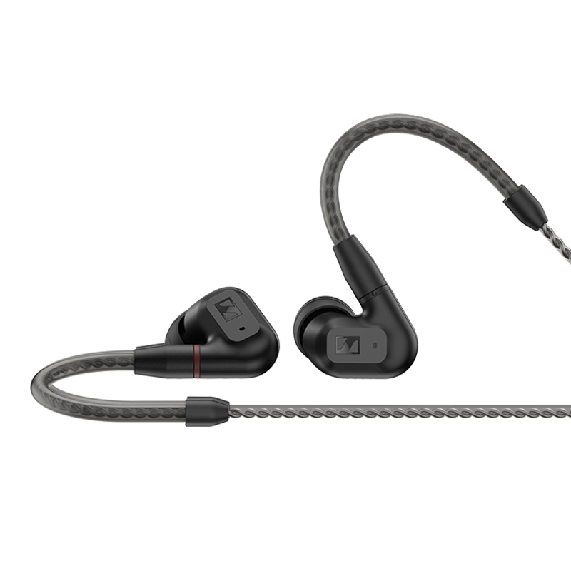 Sennheiser IE200 HiFi Wired Headphones, In-Ear High-Fidelity Earphones with Ear Hooks, Gaming Headphones, Black, Gift