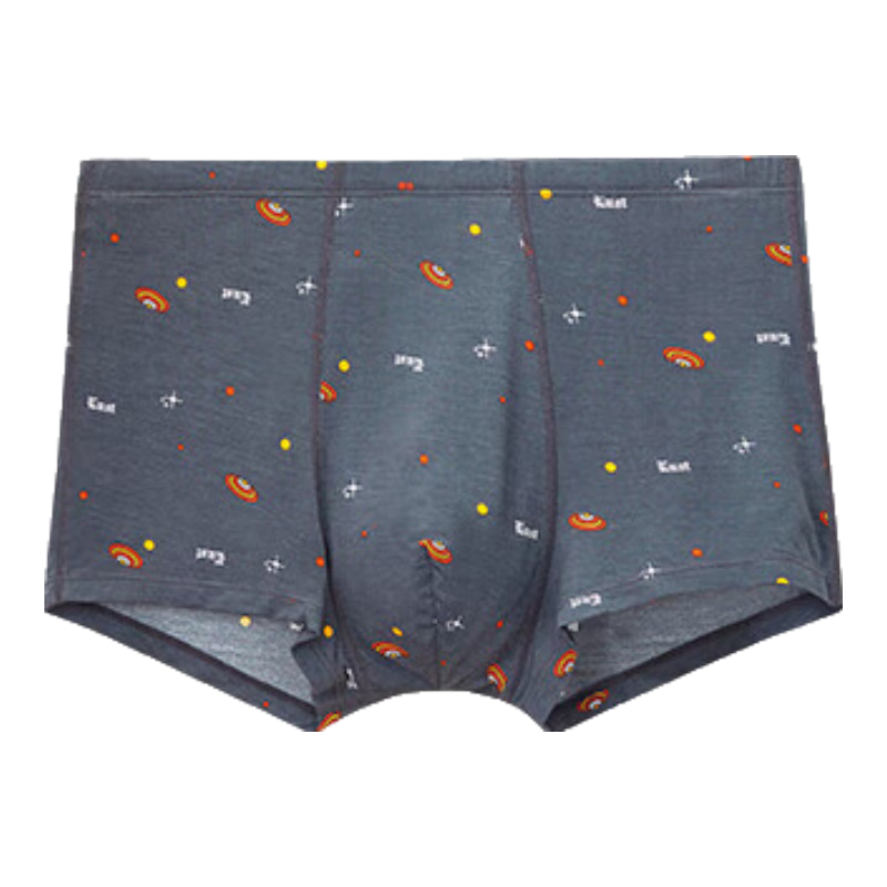 AIMER KIDS Boys' Underwear, Modal Mid-Rise Boxer Briefs for Teenagers, 2-Pack, Space Gray + Coconut Milk Gray, Size 165