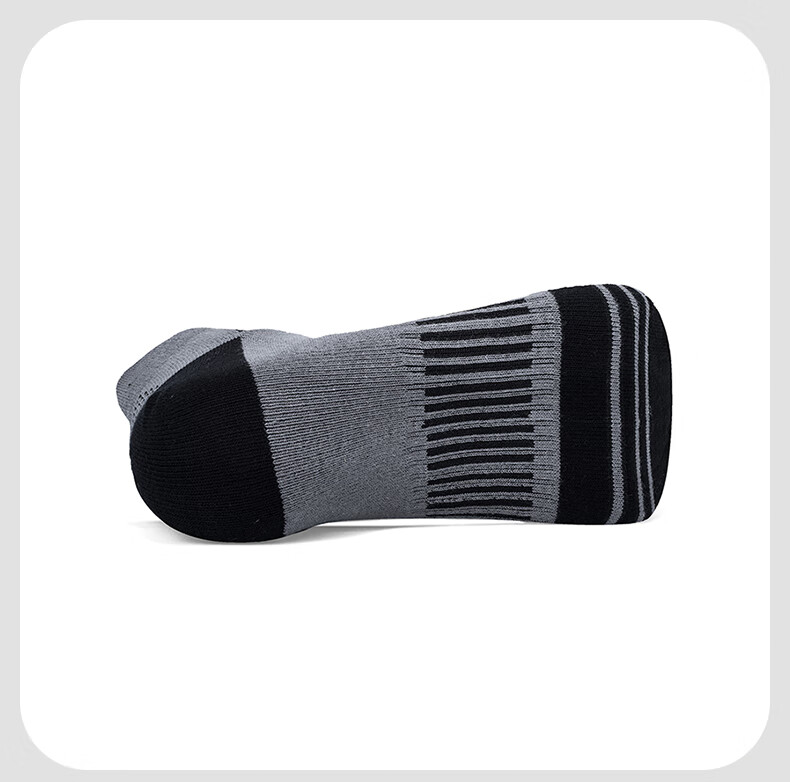 TFO Competition-Grade Outdoor Socks, Comfortable Breathable Running Socks Low-Top Hiking Socks 2202412 Men's Dark Gray 11