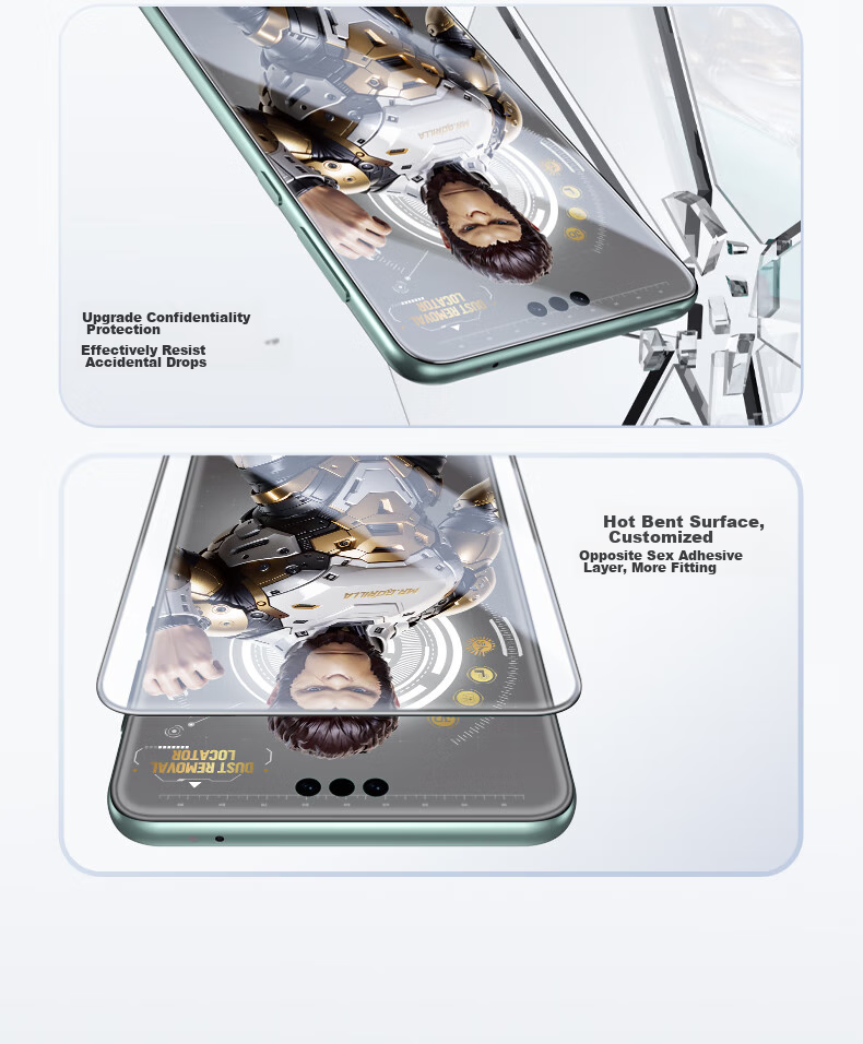 Lanxingxiansheng [Class T*AR Enhanced Magnetic Sputtering + 3D Large Arc Edge] Tempered Glass Screen Protector for Huawei Mate60 Pro/Pro+, Dust-Free Chamber Phone Film for Huawei Mate60 RS 15