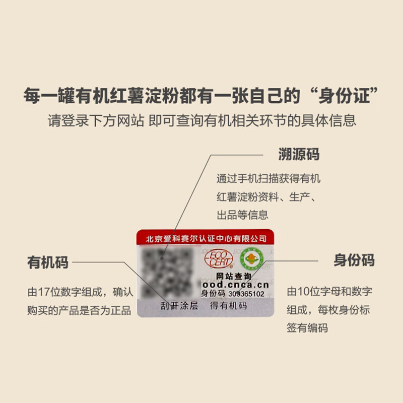 素养生活有机红薯淀粉180g 生粉 勾芡粉 地瓜粉 红薯淀粉 炸肉裹粉