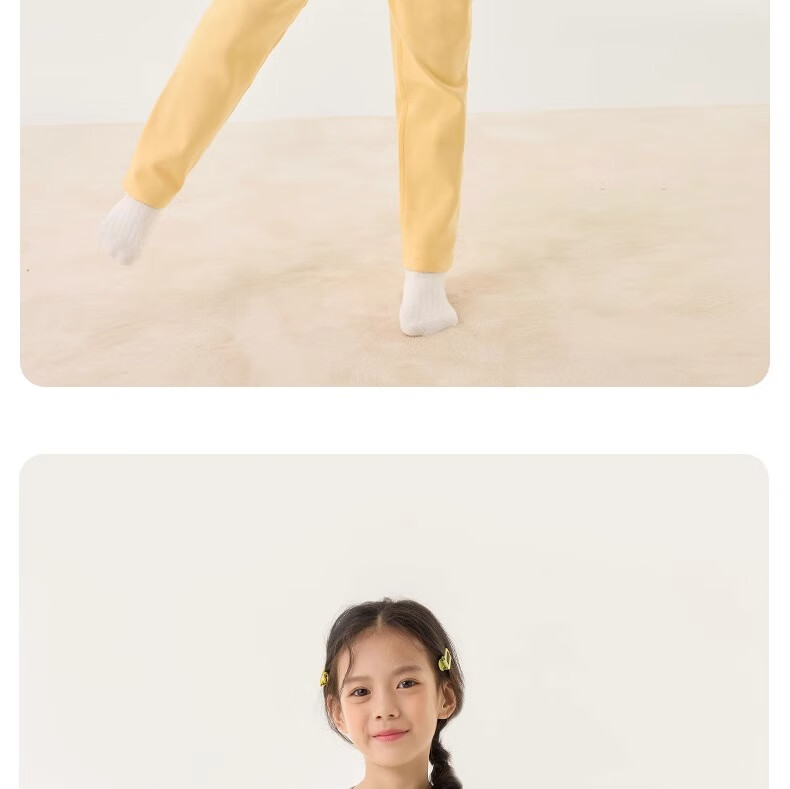 Niduoxiong Winter Baby High-Waist Waist Protection Underwear Set, Children's Pajamas, Infant Cotton Breathable Sleepwear, Warm Underwear for Autumn And Winter 30