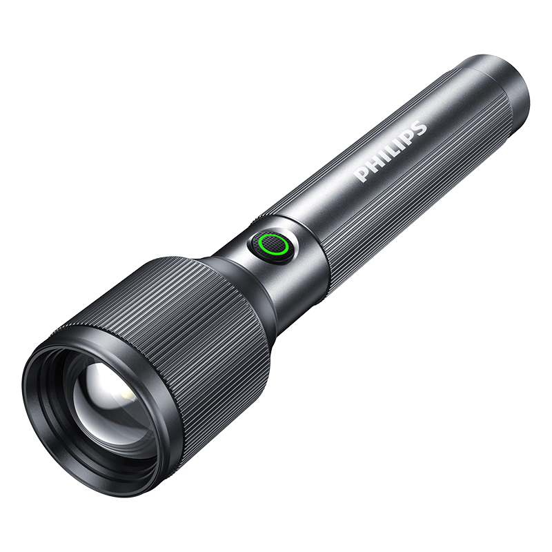 PHILIPS Flashlight, High Brightness, Long-Lasting Battery Life, for Home Use, Patrol, Military, Outdoor Lighting, Emergency Light