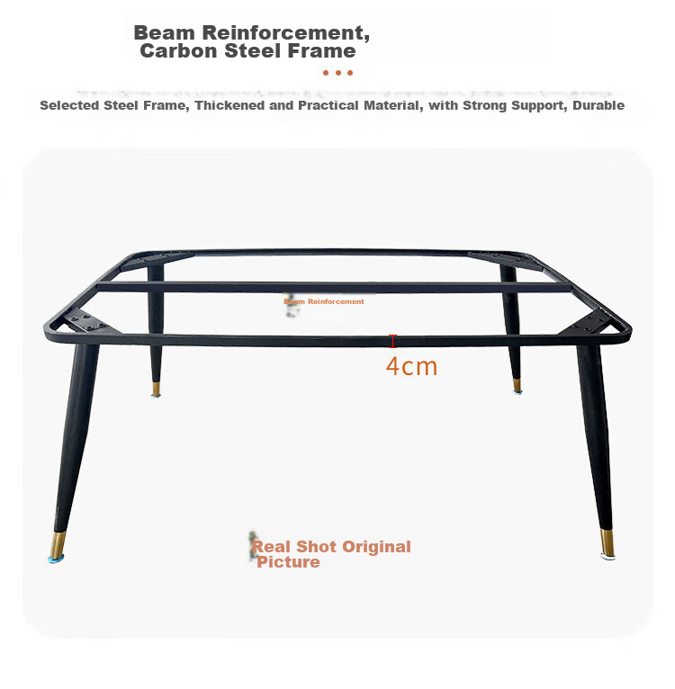 Fanshe Dining Table Set for Home Use, 4-6 Person Table with Chairs, Rock Slab Pattern Glass Small Apartment Dining Table And Chair Set 14