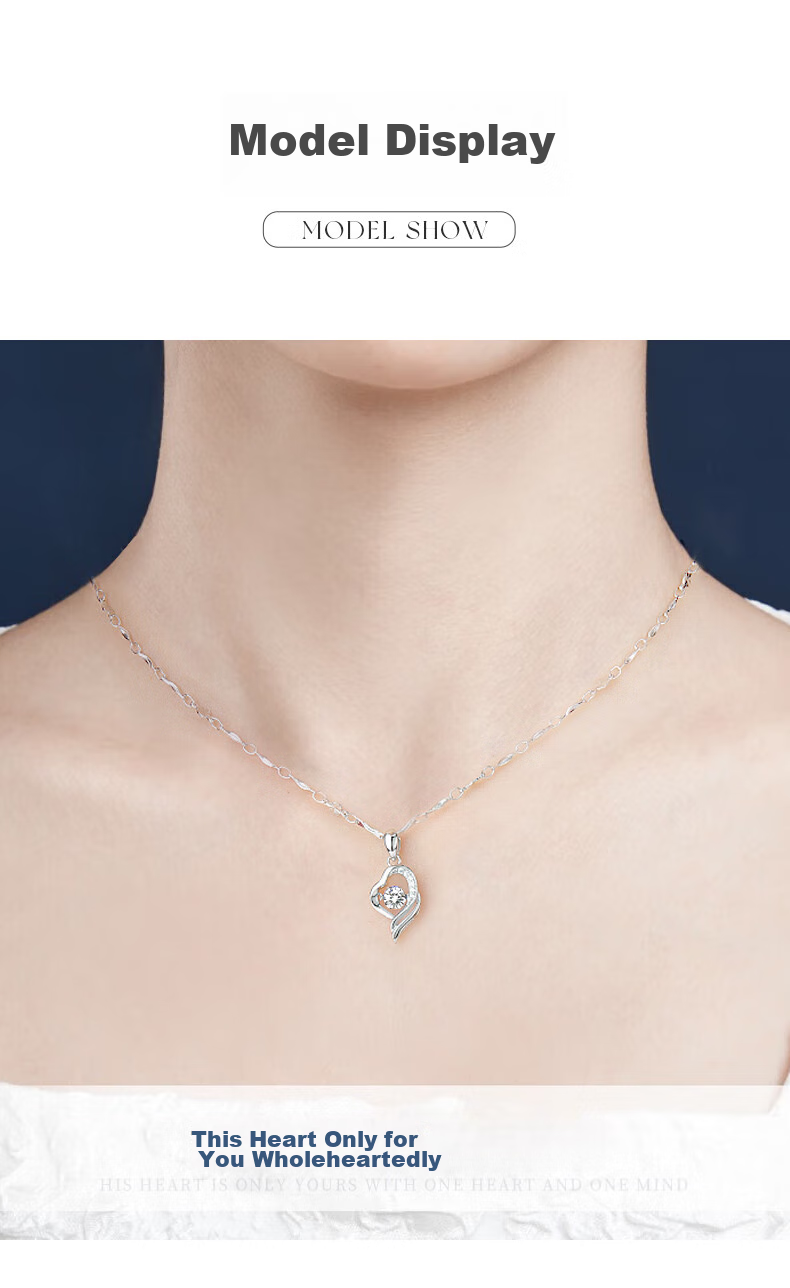 Zhenshangyin Chinese Gold Moissanite Pendant Sterling Silver Necklace for Women, New 2026 Mid-Autumn Festival Birthday Gift for Girlfriend 6