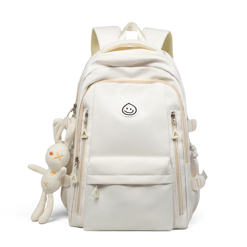 Viney Backpack for Primary, Middle And High School Students, Large Capacity Travel Backpack for Women, Simple Lightweight Laptop Bag for Grades 4-6, Stylish Outdoor Hiking Canvas Bag
