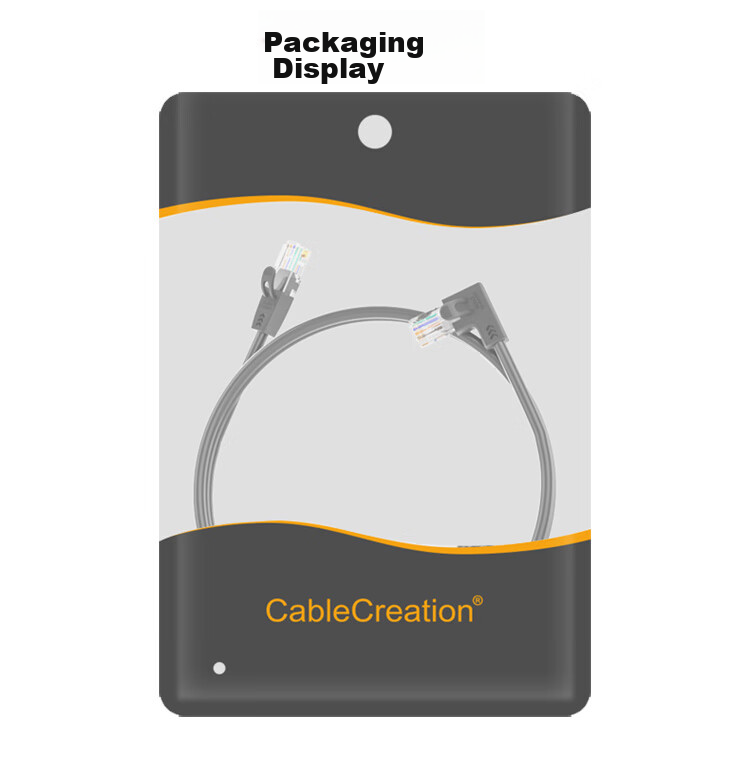 Cable Creation CAT6 Gigabit Ethernet Cable Connector RJ45 Crystal Head Elbow Computer Network Patch Cable Finished Network Cable, Upward Elbow 3 Meters CL0096 17