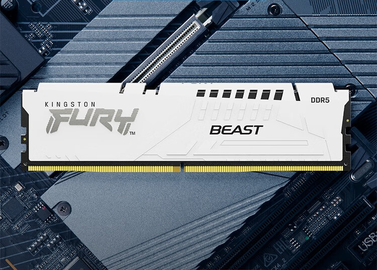 Kingston FURY 32GB (16G×2) Kit DDR5 6400 Desktop Memory Module Beast Hynix A-Die CL32 Supports XMP&EXPO White Editio 5